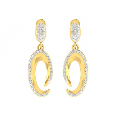 Eeva Diamond Earrings in Gold 